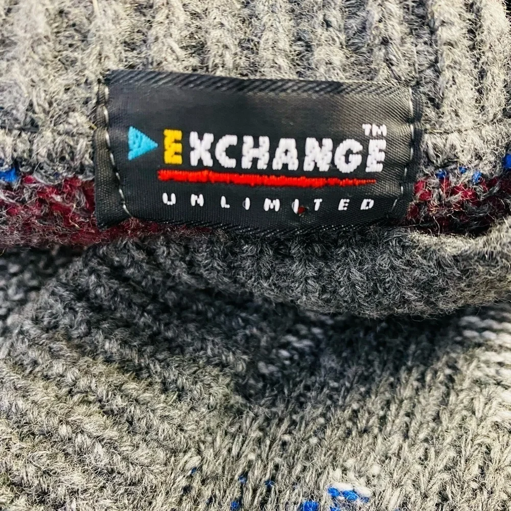 Vintage Exchange Unlimited Cardigan V Neck Sweater, Grandpa Sweater, XS, NOS